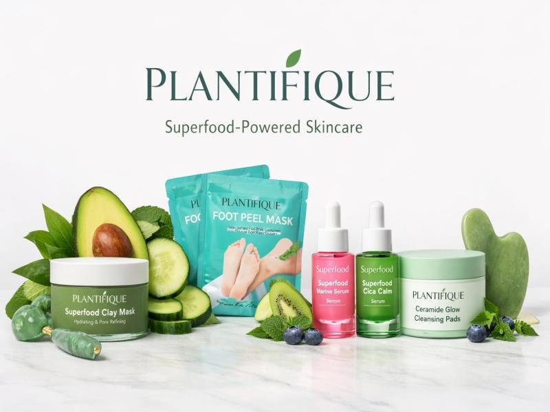Plantifique Premium Natural Skincare. Dead Sea Mud Mask. Foot Peel Mask. Organic Beauty Essentials.