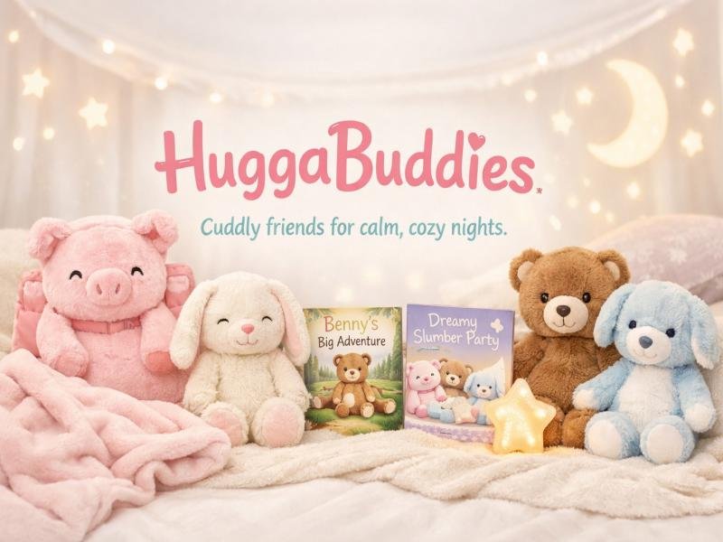 HuggaBuddies Weighted Plush Toys. Sensory Stuffed Animals. Comfort Companions. Premium Calming Plush for Kids and Adults.