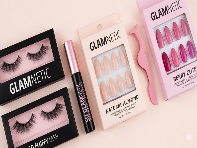 Glamnetic Press On Nails And Magnetic Lashes. Luxury Beauty Trends For Effortless Glam And Long Lasting Style