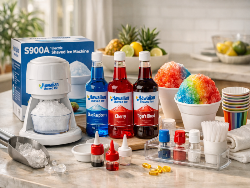 Hawaiian Shaved Ice  Machines and Syrups Complete Product Guide